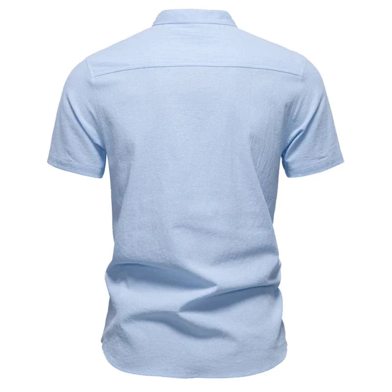Camisa Polo Masculina Linho Saint Vizencci
